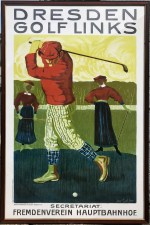 904658 Antique Poster Repro Dresden Golf Links