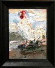 219037 White Rooster